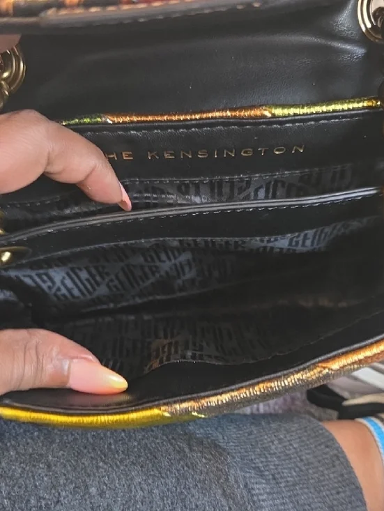 Kurt Geiger Colorful Patchwork Chain Crossbody - Picture 5 of 5